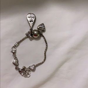 Brighton bracelet with charms.